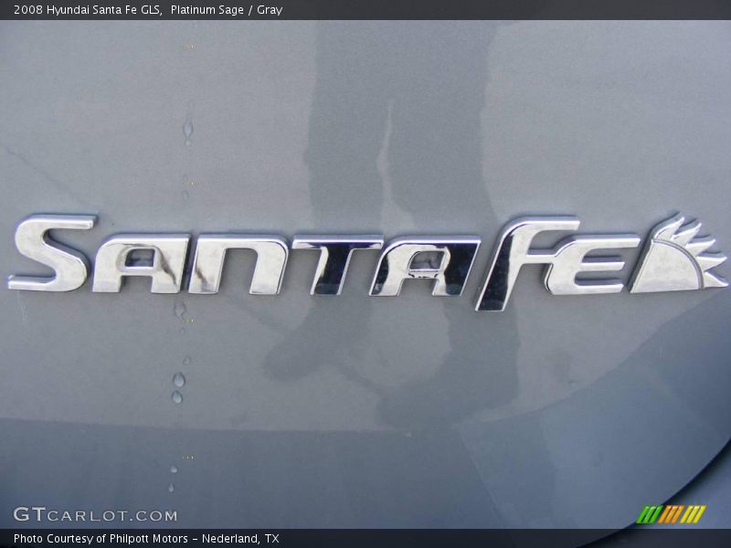 Platinum Sage / Gray 2008 Hyundai Santa Fe GLS