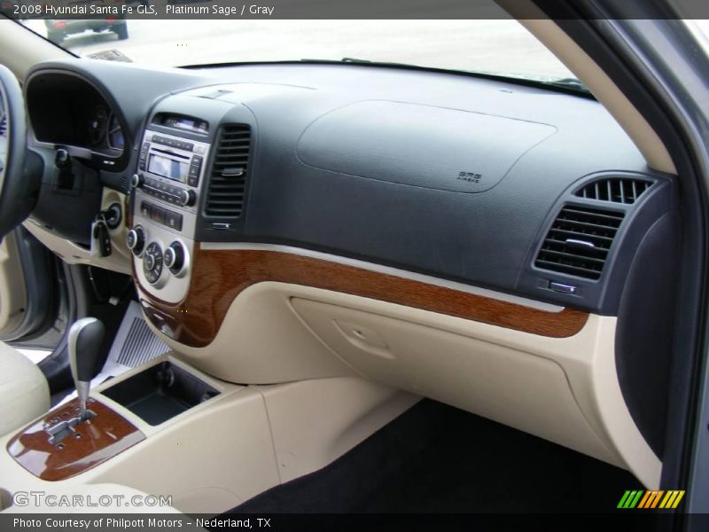 Platinum Sage / Gray 2008 Hyundai Santa Fe GLS