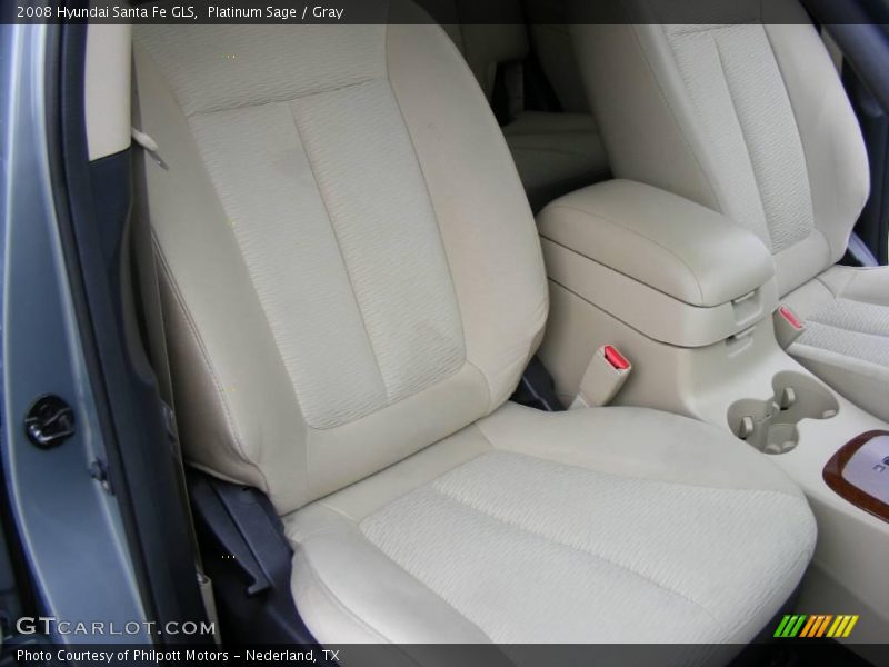 Platinum Sage / Gray 2008 Hyundai Santa Fe GLS