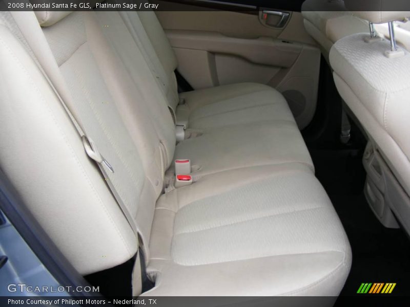 Platinum Sage / Gray 2008 Hyundai Santa Fe GLS