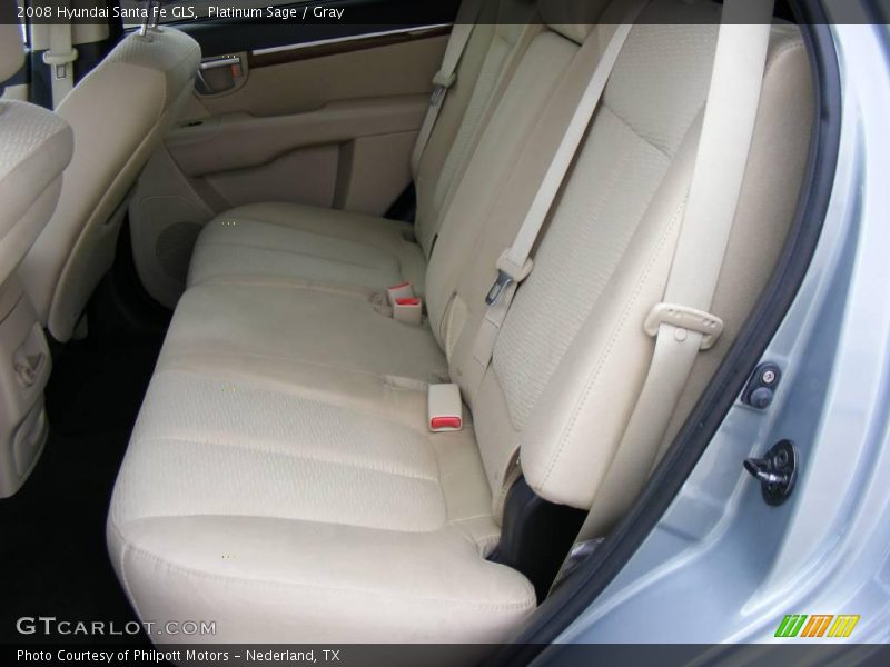 Platinum Sage / Gray 2008 Hyundai Santa Fe GLS