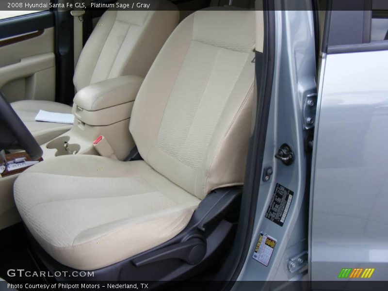 Platinum Sage / Gray 2008 Hyundai Santa Fe GLS