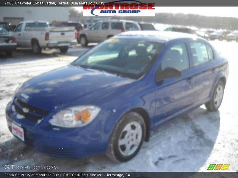 Arrival Blue Metallic / Gray 2005 Chevrolet Cobalt Sedan