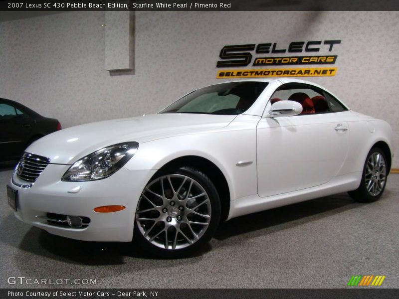 Starfire White Pearl / Pimento Red 2007 Lexus SC 430 Pebble Beach Edition