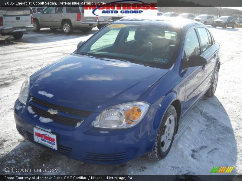 Arrival Blue Metallic / Gray 2005 Chevrolet Cobalt Sedan
