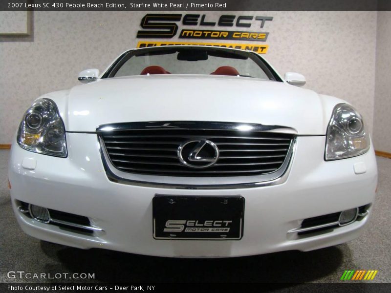 Starfire White Pearl / Pimento Red 2007 Lexus SC 430 Pebble Beach Edition