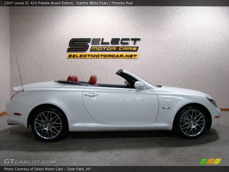 Starfire White Pearl / Pimento Red 2007 Lexus SC 430 Pebble Beach Edition