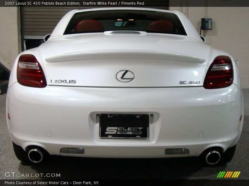 Starfire White Pearl / Pimento Red 2007 Lexus SC 430 Pebble Beach Edition