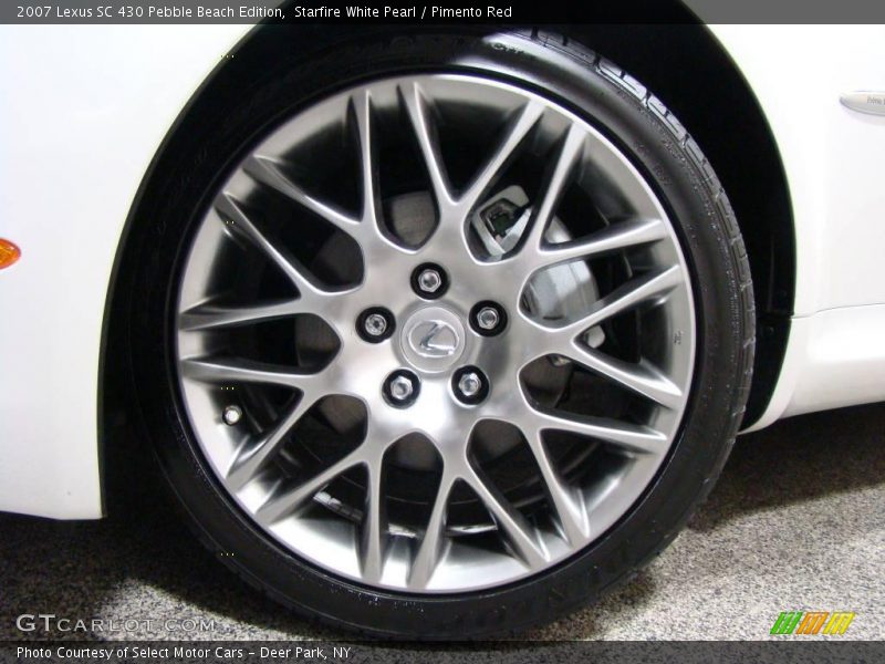 Starfire White Pearl / Pimento Red 2007 Lexus SC 430 Pebble Beach Edition