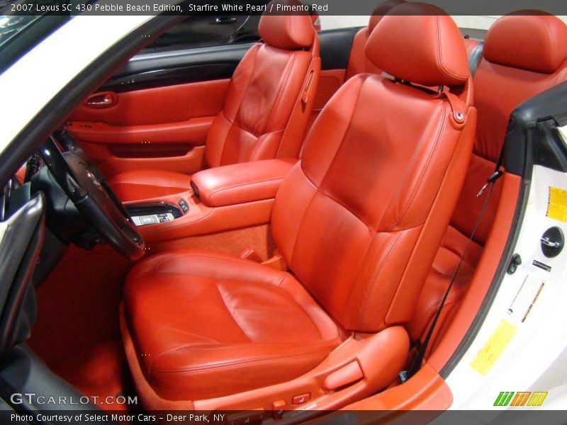Starfire White Pearl / Pimento Red 2007 Lexus SC 430 Pebble Beach Edition