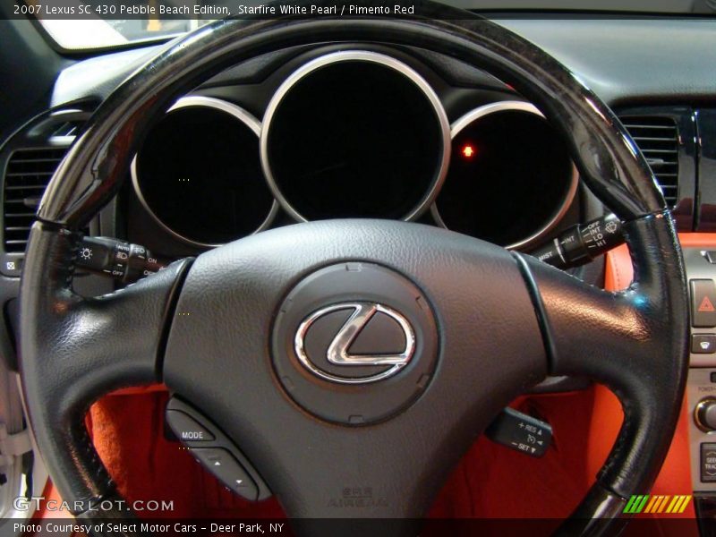 Starfire White Pearl / Pimento Red 2007 Lexus SC 430 Pebble Beach Edition