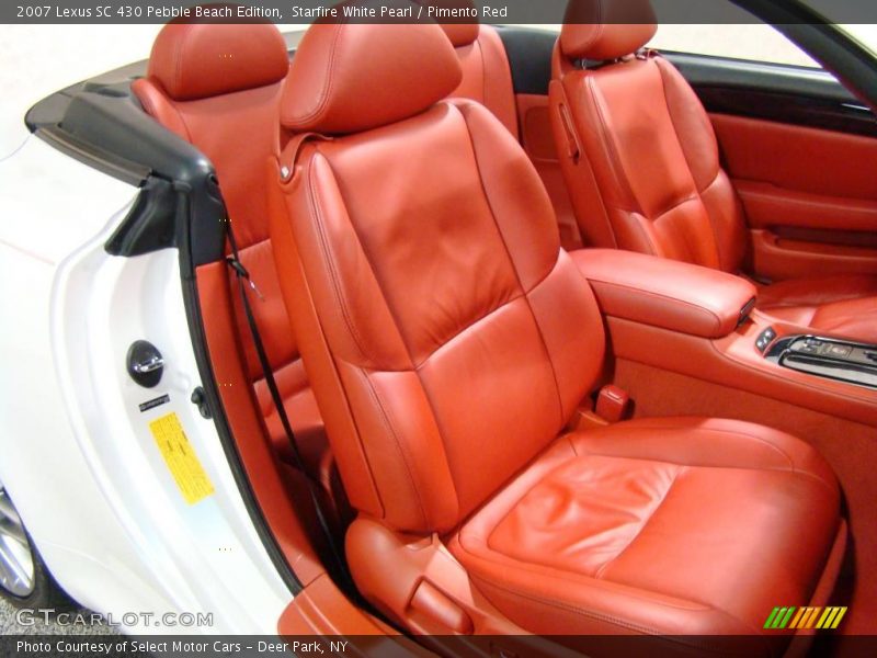 Starfire White Pearl / Pimento Red 2007 Lexus SC 430 Pebble Beach Edition