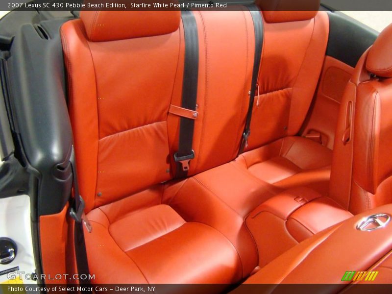 Starfire White Pearl / Pimento Red 2007 Lexus SC 430 Pebble Beach Edition