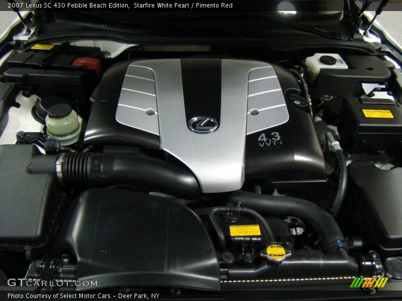 Starfire White Pearl / Pimento Red 2007 Lexus SC 430 Pebble Beach Edition