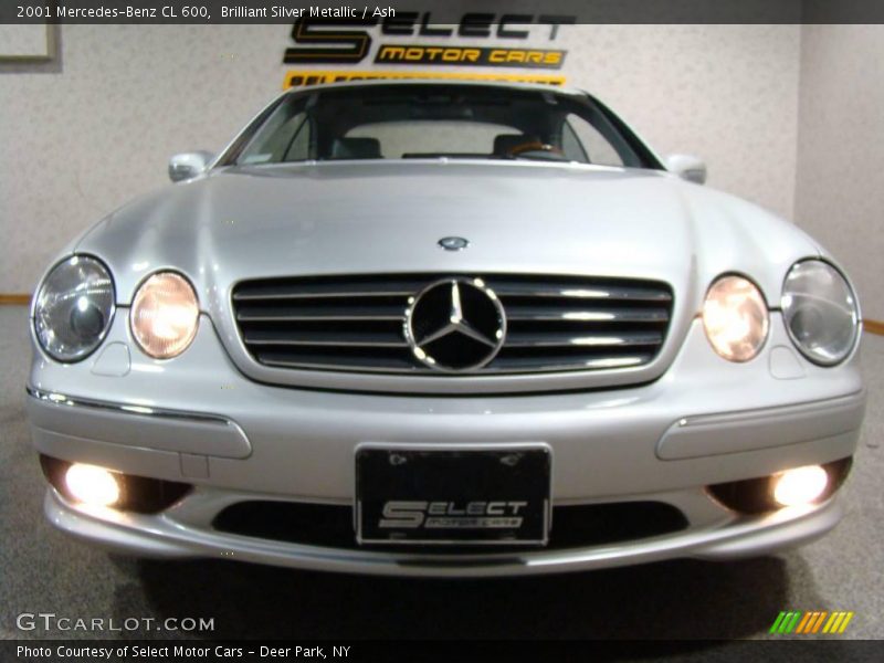 Brilliant Silver Metallic / Ash 2001 Mercedes-Benz CL 600