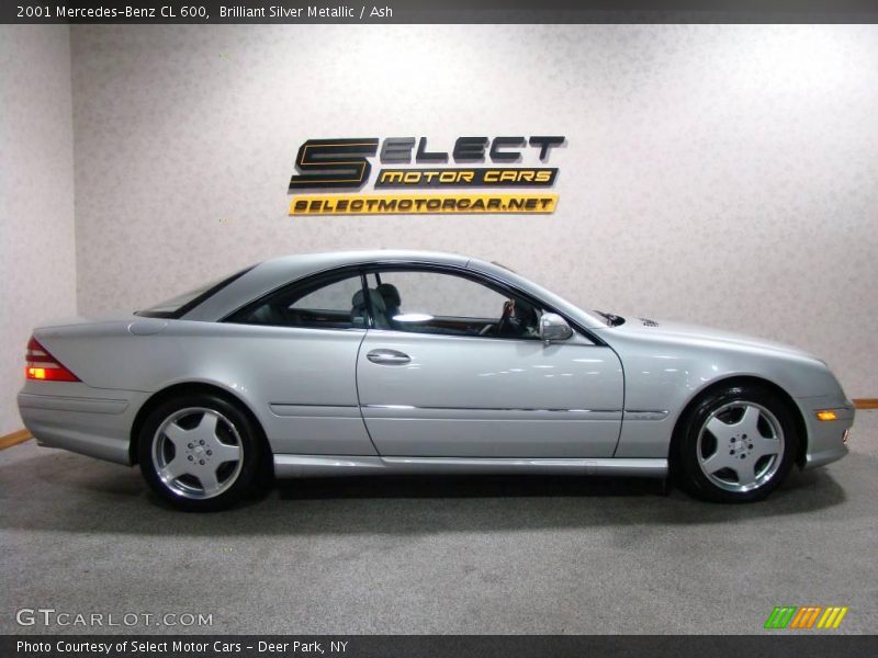 Brilliant Silver Metallic / Ash 2001 Mercedes-Benz CL 600