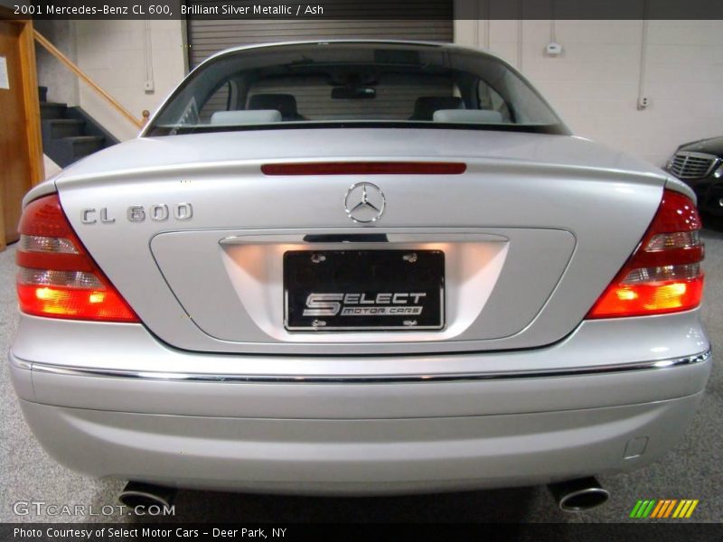 Brilliant Silver Metallic / Ash 2001 Mercedes-Benz CL 600