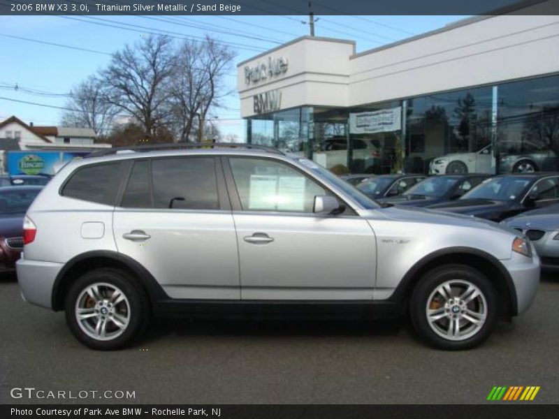 Titanium Silver Metallic / Sand Beige 2006 BMW X3 3.0i