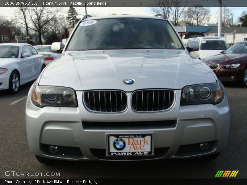 Titanium Silver Metallic / Sand Beige 2006 BMW X3 3.0i