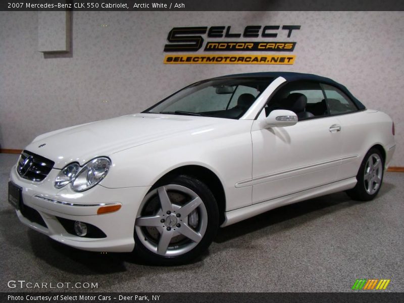 Arctic White / Ash 2007 Mercedes-Benz CLK 550 Cabriolet