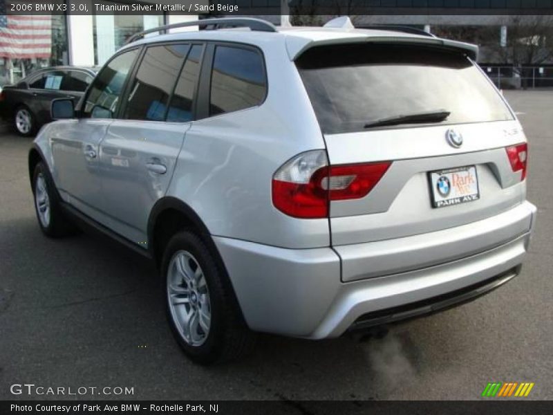 Titanium Silver Metallic / Sand Beige 2006 BMW X3 3.0i