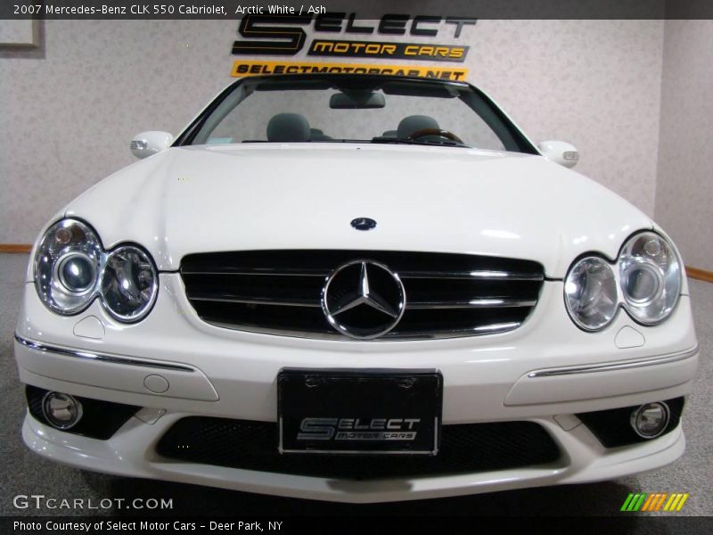 Arctic White / Ash 2007 Mercedes-Benz CLK 550 Cabriolet