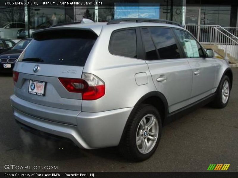 Titanium Silver Metallic / Sand Beige 2006 BMW X3 3.0i
