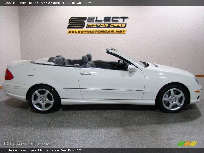 Arctic White / Ash 2007 Mercedes-Benz CLK 550 Cabriolet