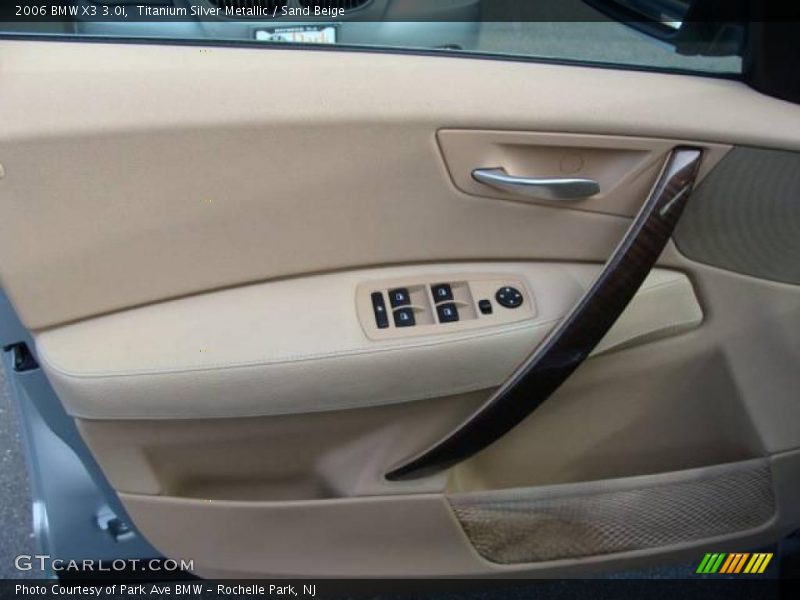 Titanium Silver Metallic / Sand Beige 2006 BMW X3 3.0i