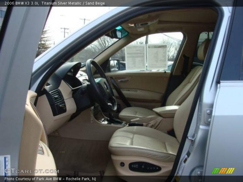 Titanium Silver Metallic / Sand Beige 2006 BMW X3 3.0i