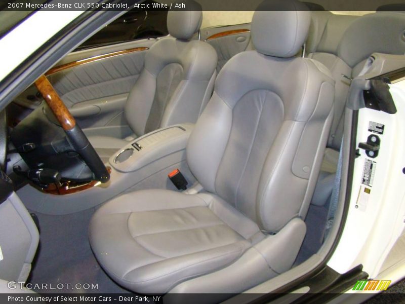 Arctic White / Ash 2007 Mercedes-Benz CLK 550 Cabriolet