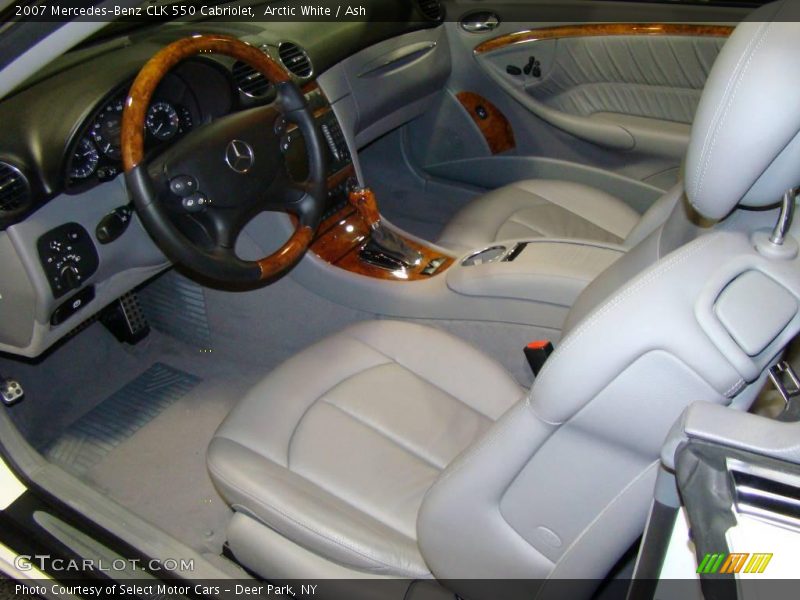 Arctic White / Ash 2007 Mercedes-Benz CLK 550 Cabriolet