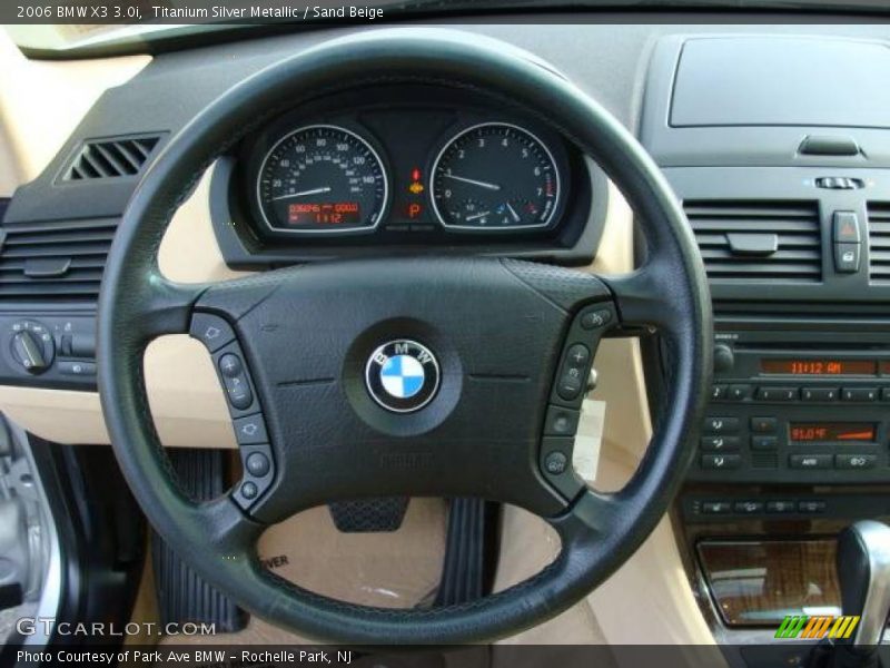 Titanium Silver Metallic / Sand Beige 2006 BMW X3 3.0i