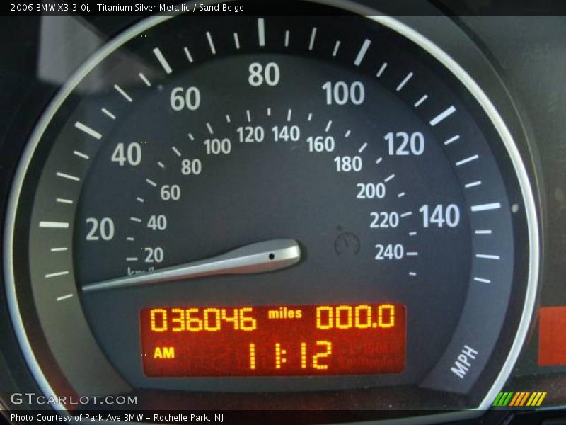 Titanium Silver Metallic / Sand Beige 2006 BMW X3 3.0i