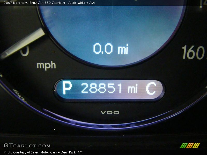 Arctic White / Ash 2007 Mercedes-Benz CLK 550 Cabriolet