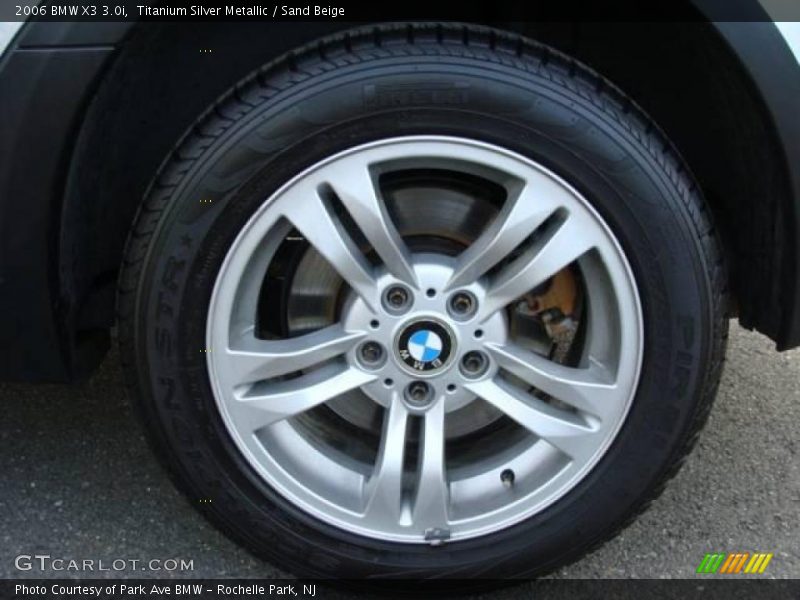 Titanium Silver Metallic / Sand Beige 2006 BMW X3 3.0i
