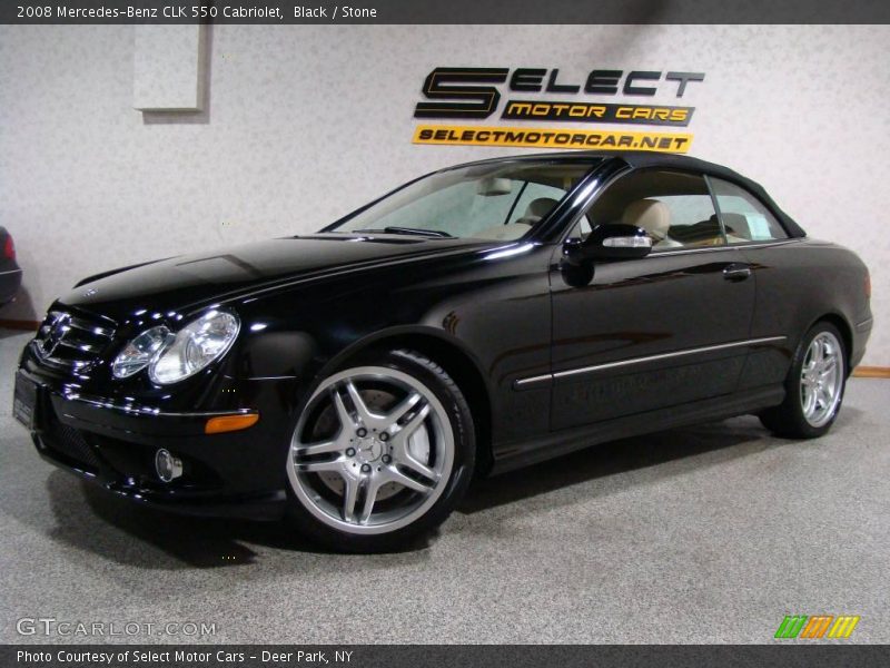 Black / Stone 2008 Mercedes-Benz CLK 550 Cabriolet