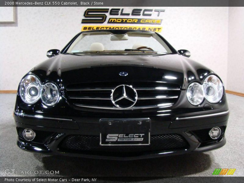 Black / Stone 2008 Mercedes-Benz CLK 550 Cabriolet