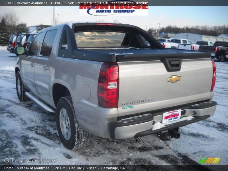 Silver Birch Metallic / Dark Titanium/Light Titanium 2007 Chevrolet Avalanche LT 4WD
