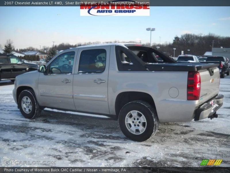 Silver Birch Metallic / Dark Titanium/Light Titanium 2007 Chevrolet Avalanche LT 4WD