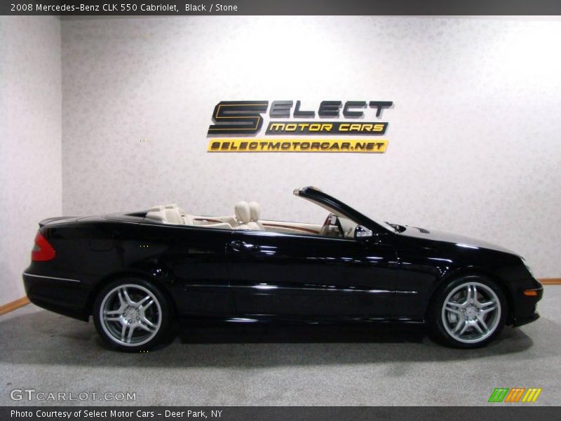 Black / Stone 2008 Mercedes-Benz CLK 550 Cabriolet