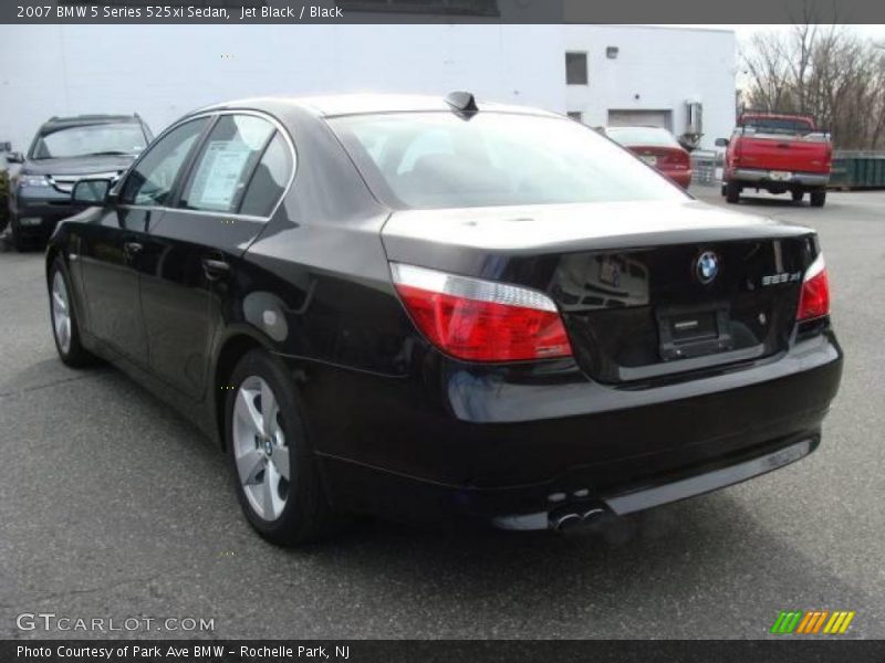 Jet Black / Black 2007 BMW 5 Series 525xi Sedan