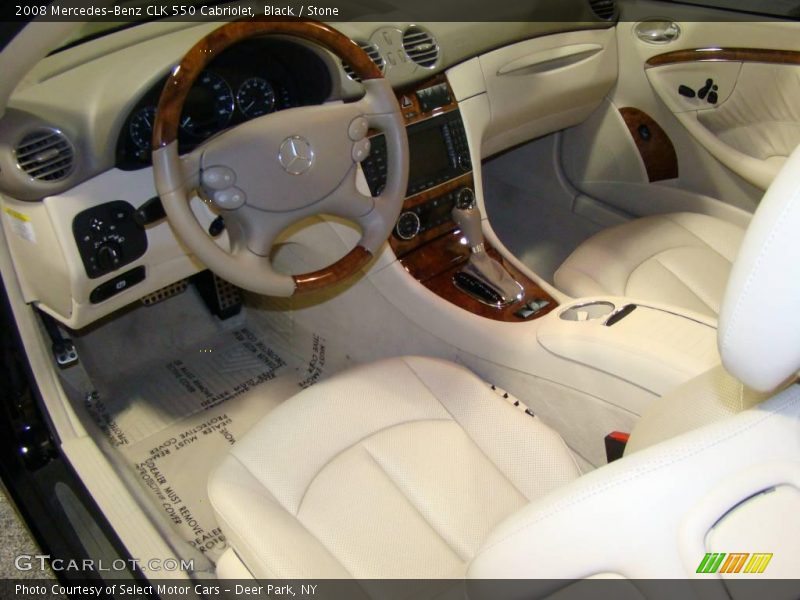 Black / Stone 2008 Mercedes-Benz CLK 550 Cabriolet