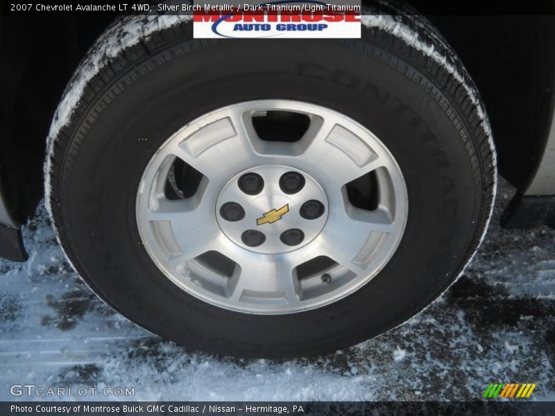 Silver Birch Metallic / Dark Titanium/Light Titanium 2007 Chevrolet Avalanche LT 4WD