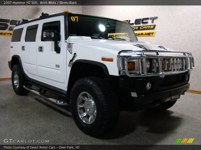 Birch White / Ebony Black 2007 Hummer H2 SUV