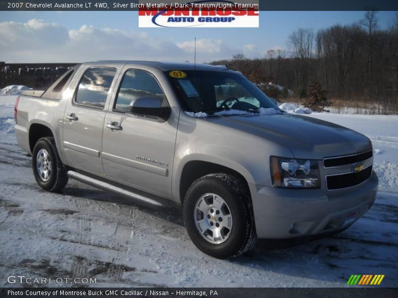 Silver Birch Metallic / Dark Titanium/Light Titanium 2007 Chevrolet Avalanche LT 4WD