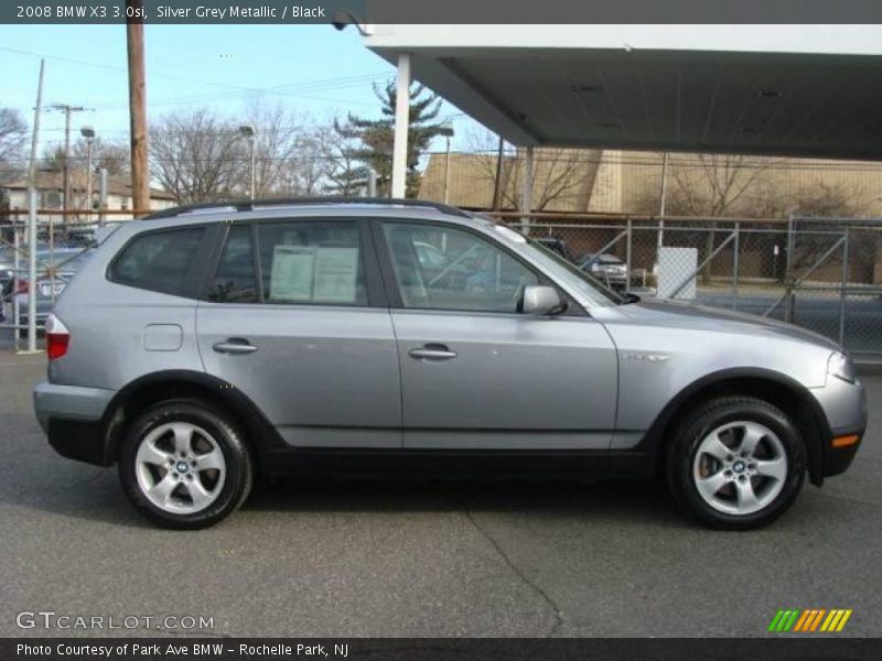 Silver Grey Metallic / Black 2008 BMW X3 3.0si