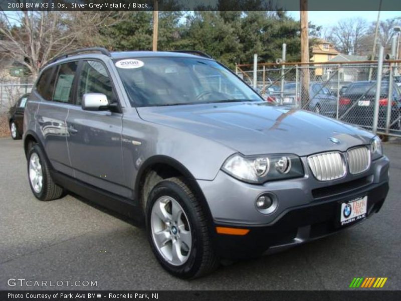Silver Grey Metallic / Black 2008 BMW X3 3.0si