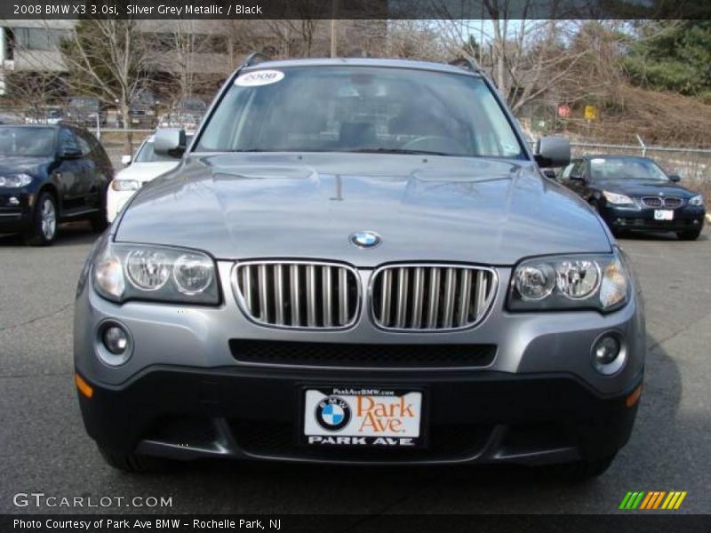 Silver Grey Metallic / Black 2008 BMW X3 3.0si