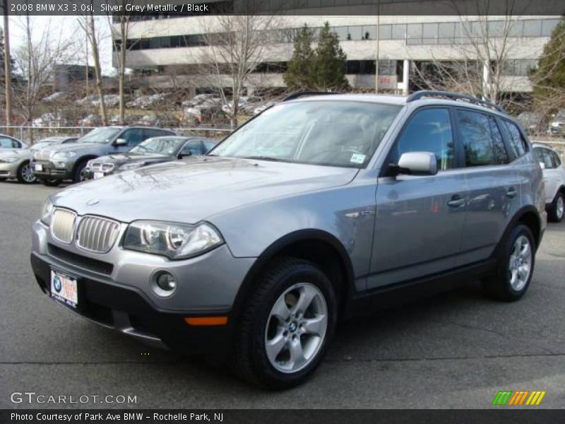Silver Grey Metallic / Black 2008 BMW X3 3.0si